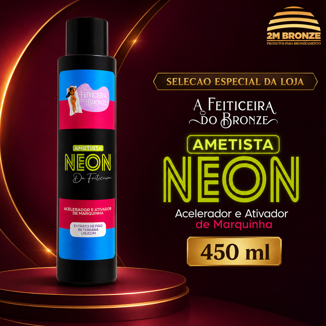 Feiticeira do Bronze Ametista Neon Preto 450ml