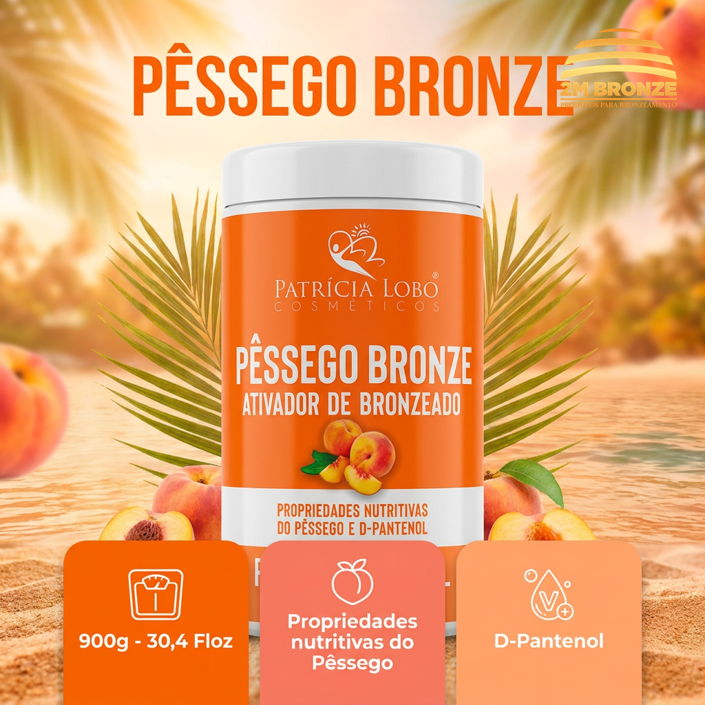 Patrícia Lobo Parafina Pêssego Bronze 850g