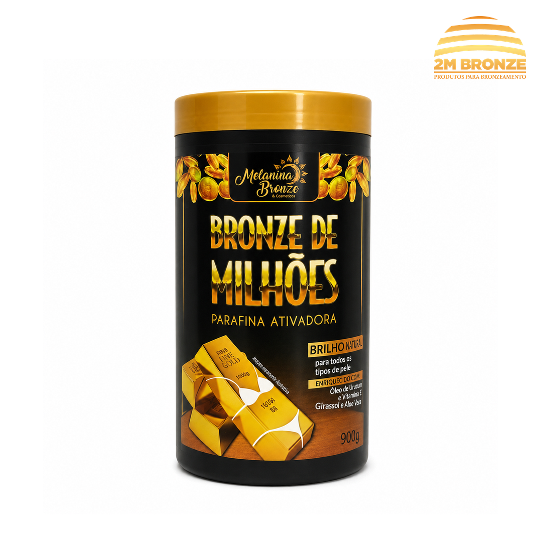 Melanina Bronze Parafina Bronze de Milhões 900g