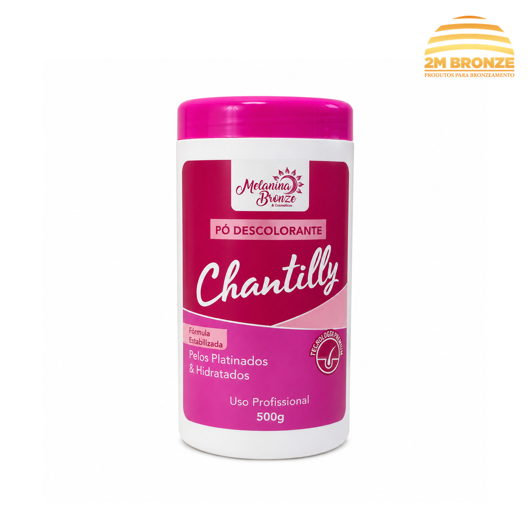 Melanina Bronze Pó Descolorante Chantilly 500g