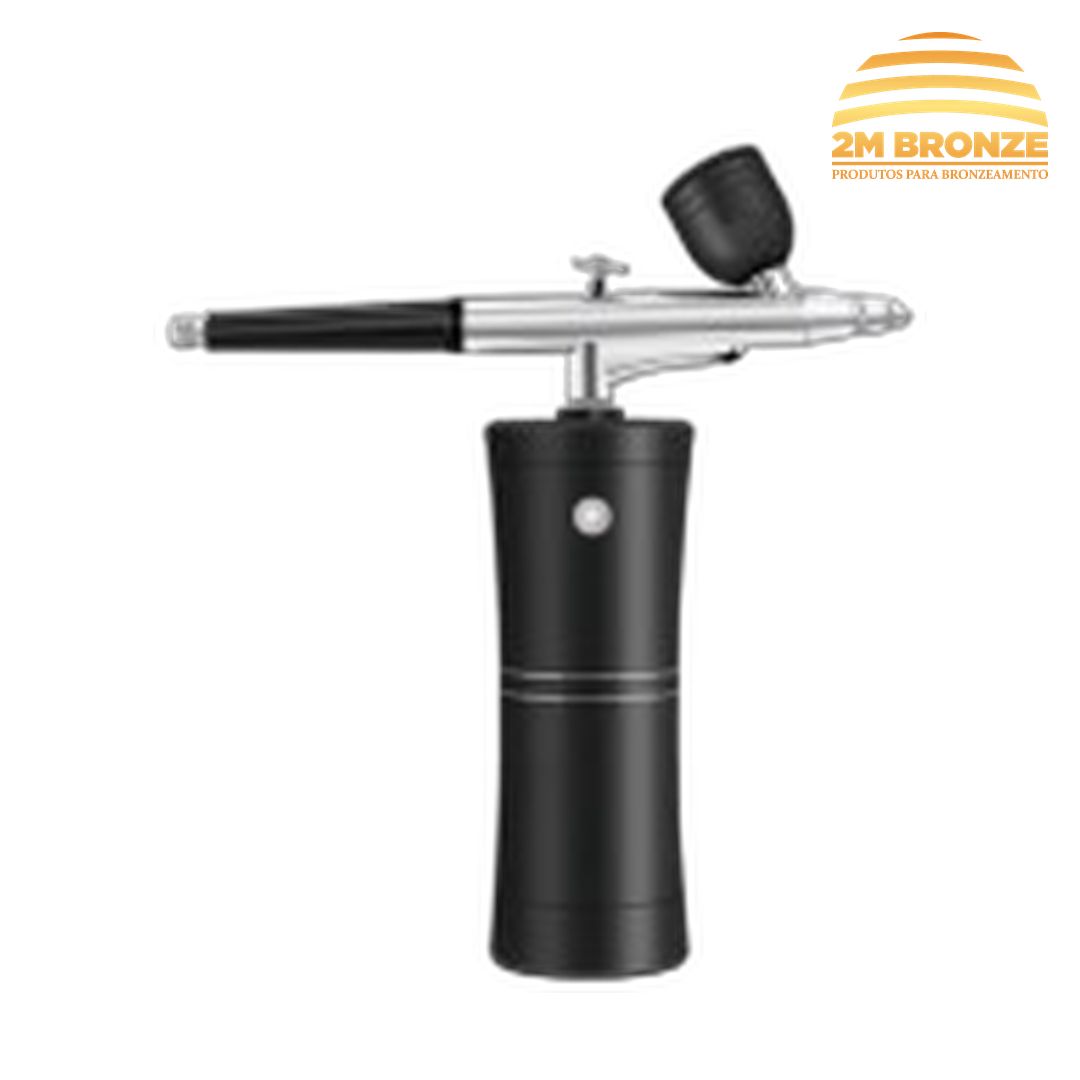 Aerógrafo Portátil para Bronzeamento Sem Sol - Preto