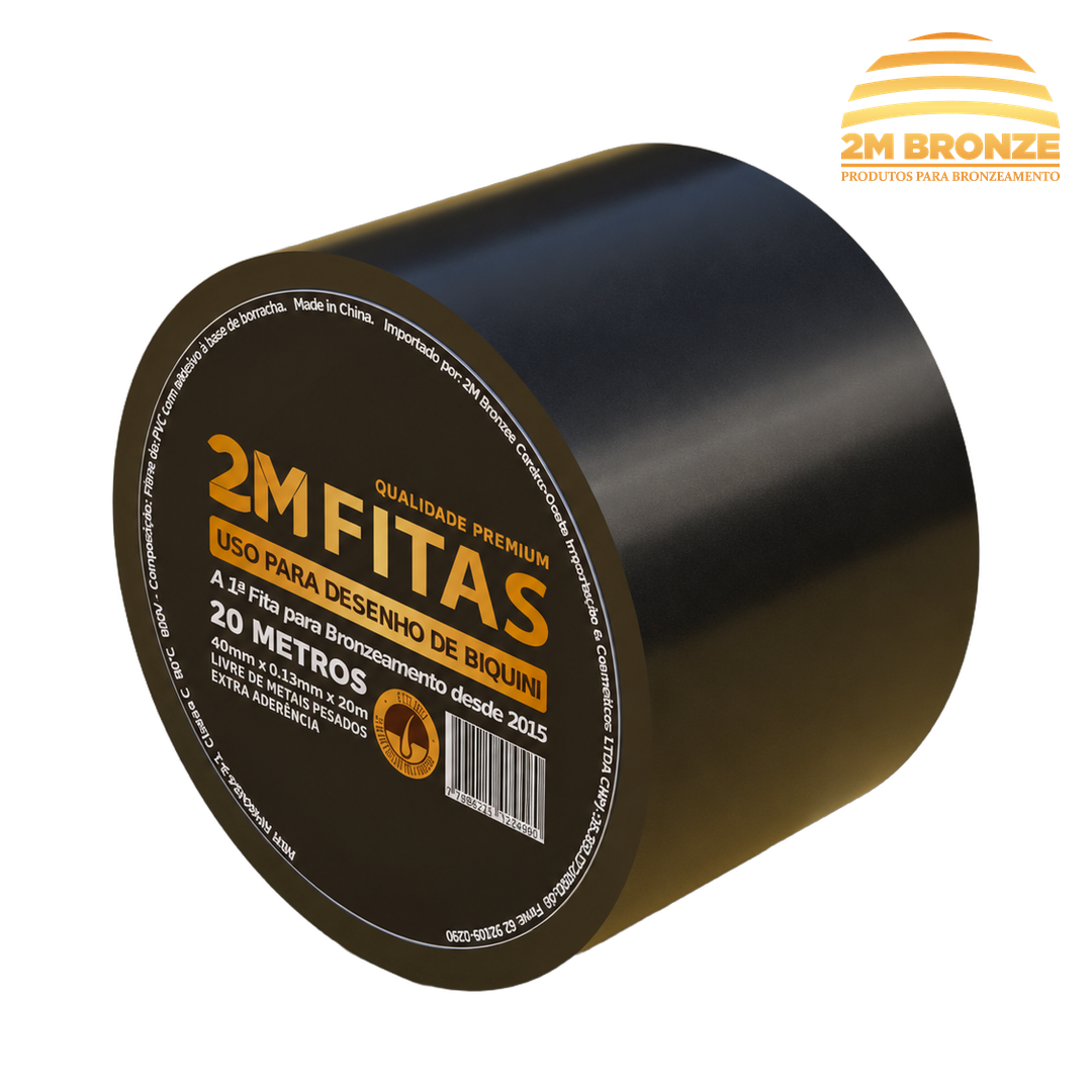 Fita 2M Preta 40mm