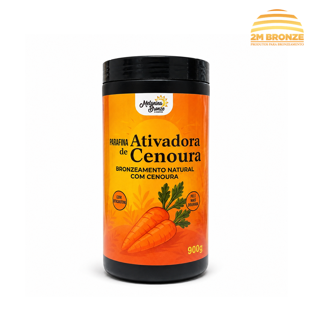Melanina Bronze Parafina Cenoura 900g