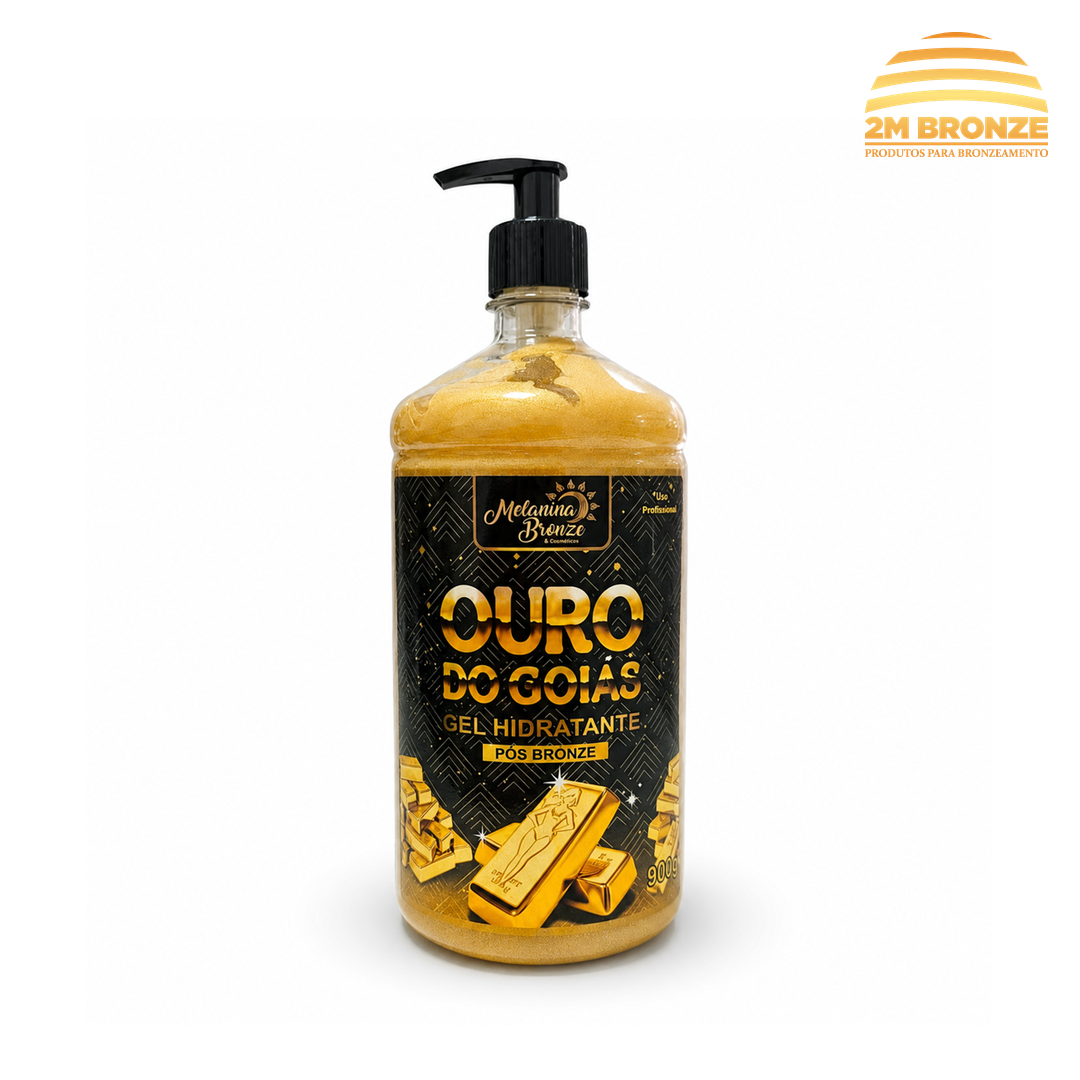 Melanina Bronze Gel Hidratante Ouro do Goiás 900g