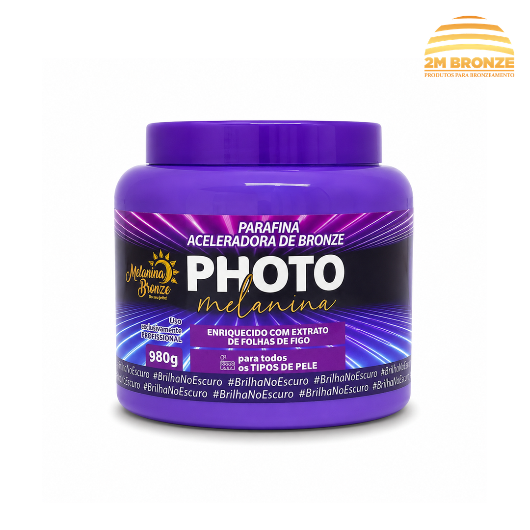 Melanina Bronze Parafina Ativadora Photo Melanina 980g