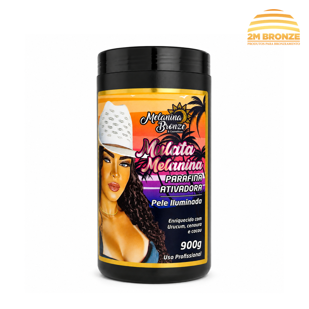 Melanina Bronze Parafina Mulata Melanina 900g