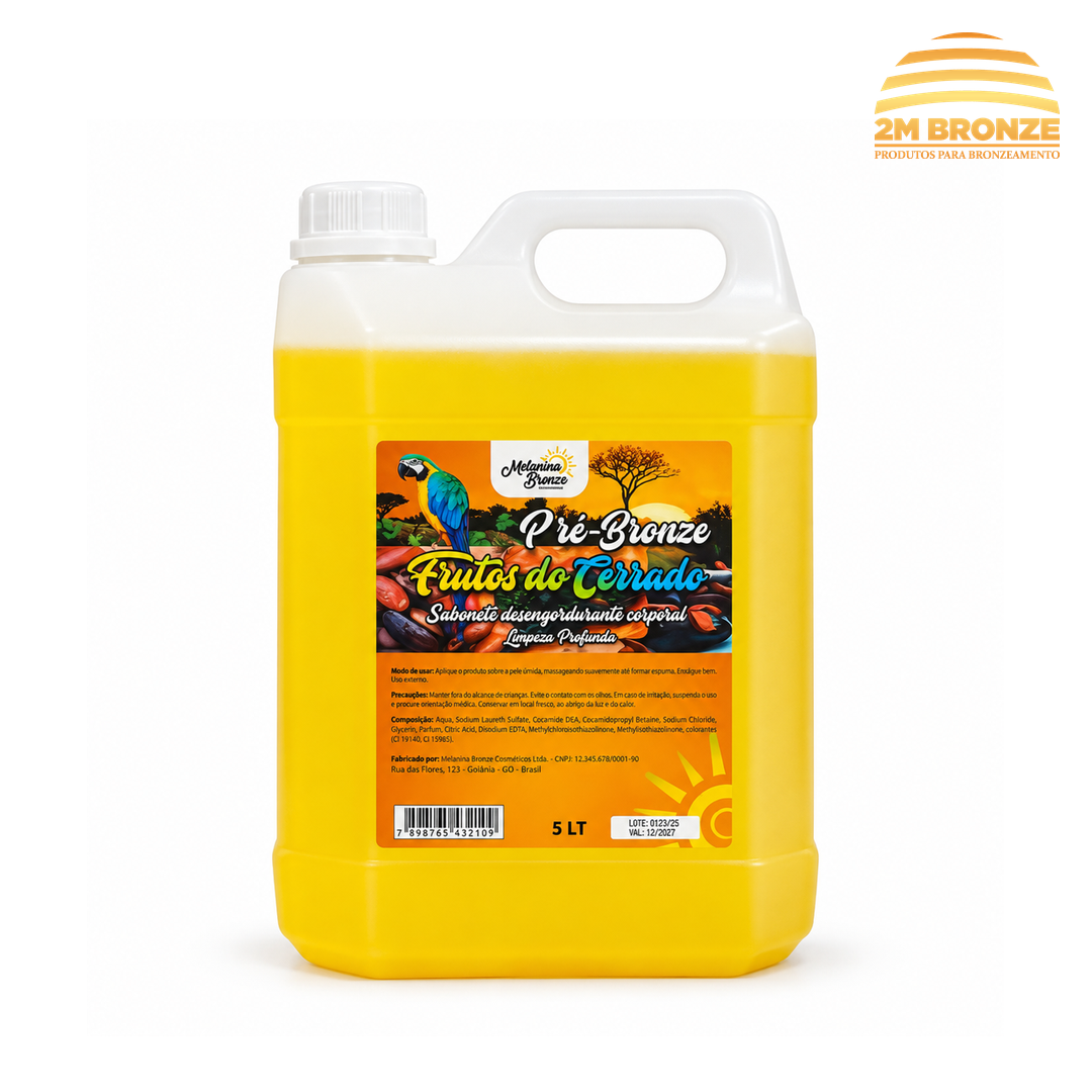 Melanina Bronze Sabonete Pré-Bronze 5l