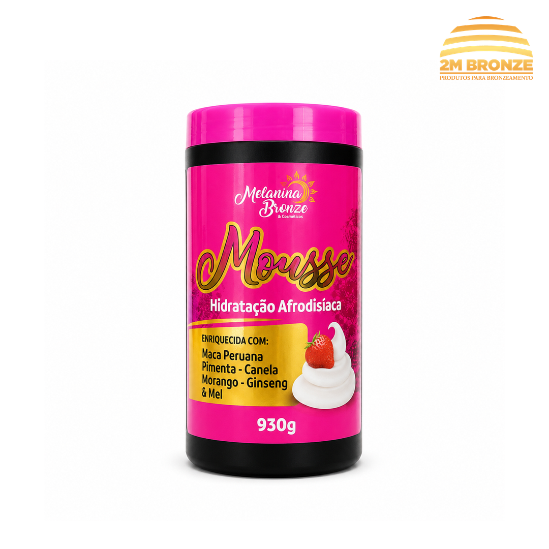 Melanina Bronze Hidratante Afrodisíaco Mousse 930g