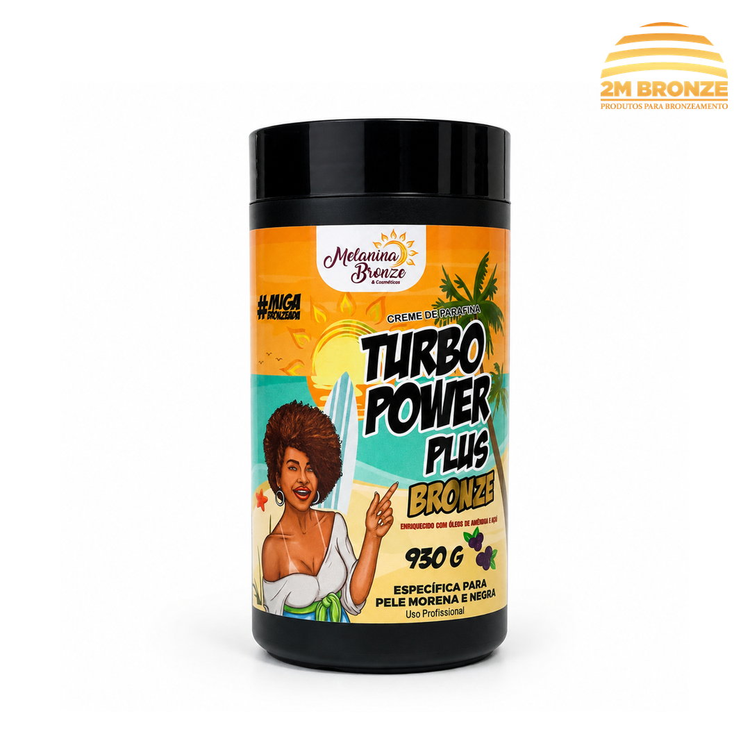 Melanina Bronze Turbo Power Plus Pele Negra 930g