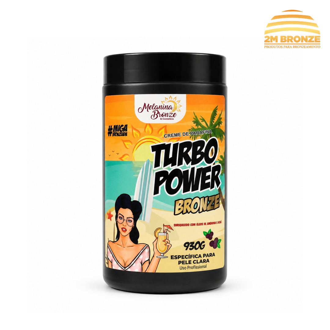 Melanina Bronze Turbo Power Plus Pele Clara 930g