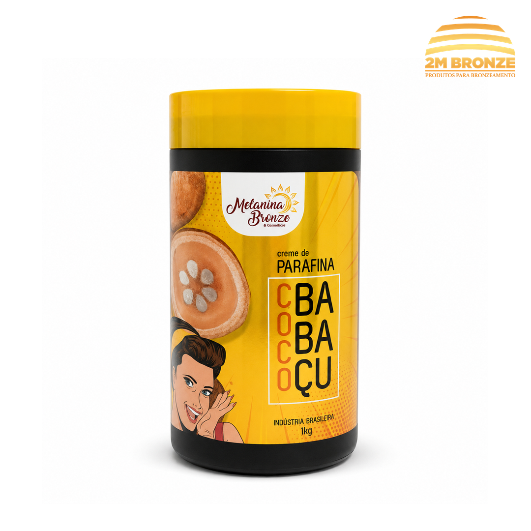 Melanina Bronze Parafina Coco Babaçu 1kg