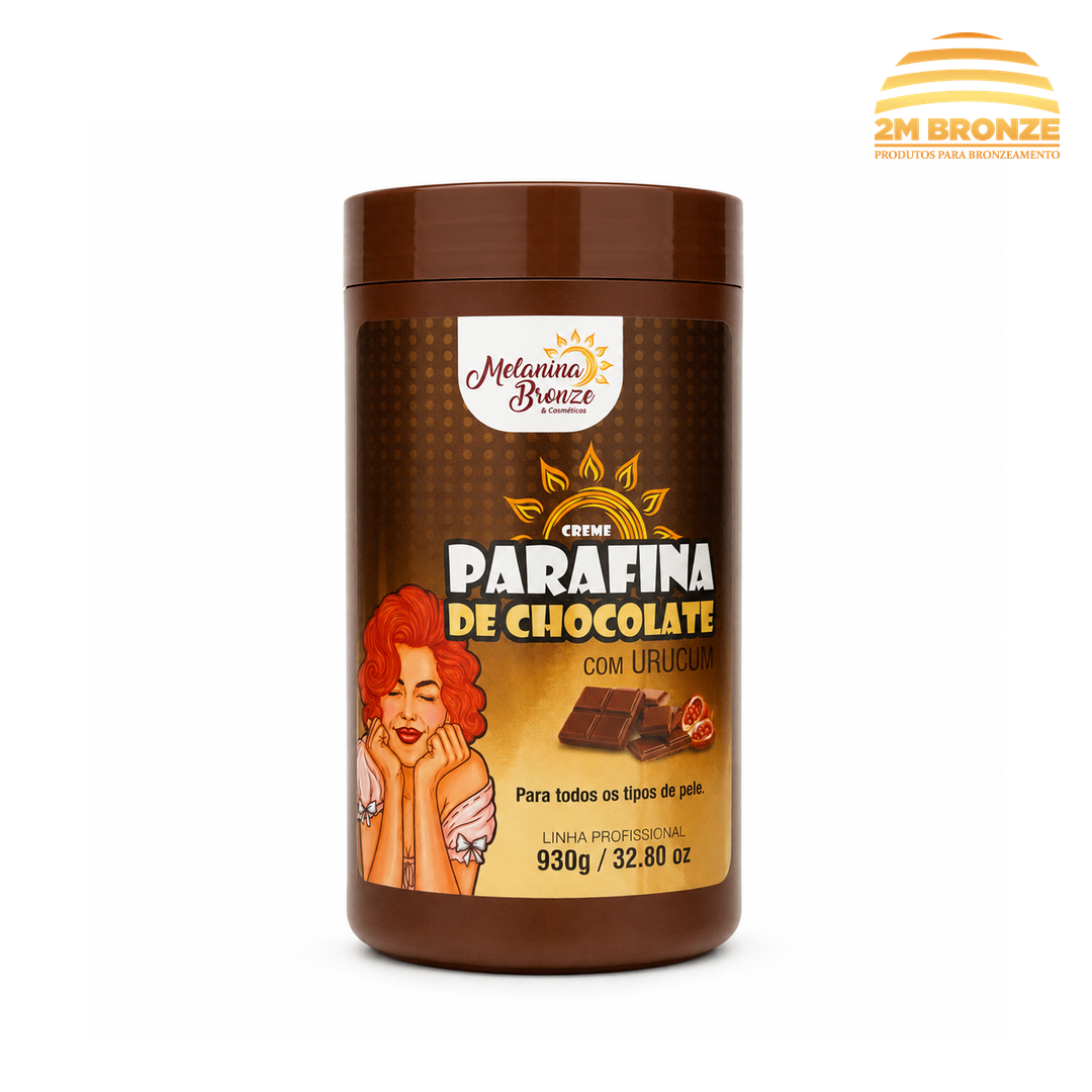 Melanina Bronze Parafina Chocolate com Urucum 930g