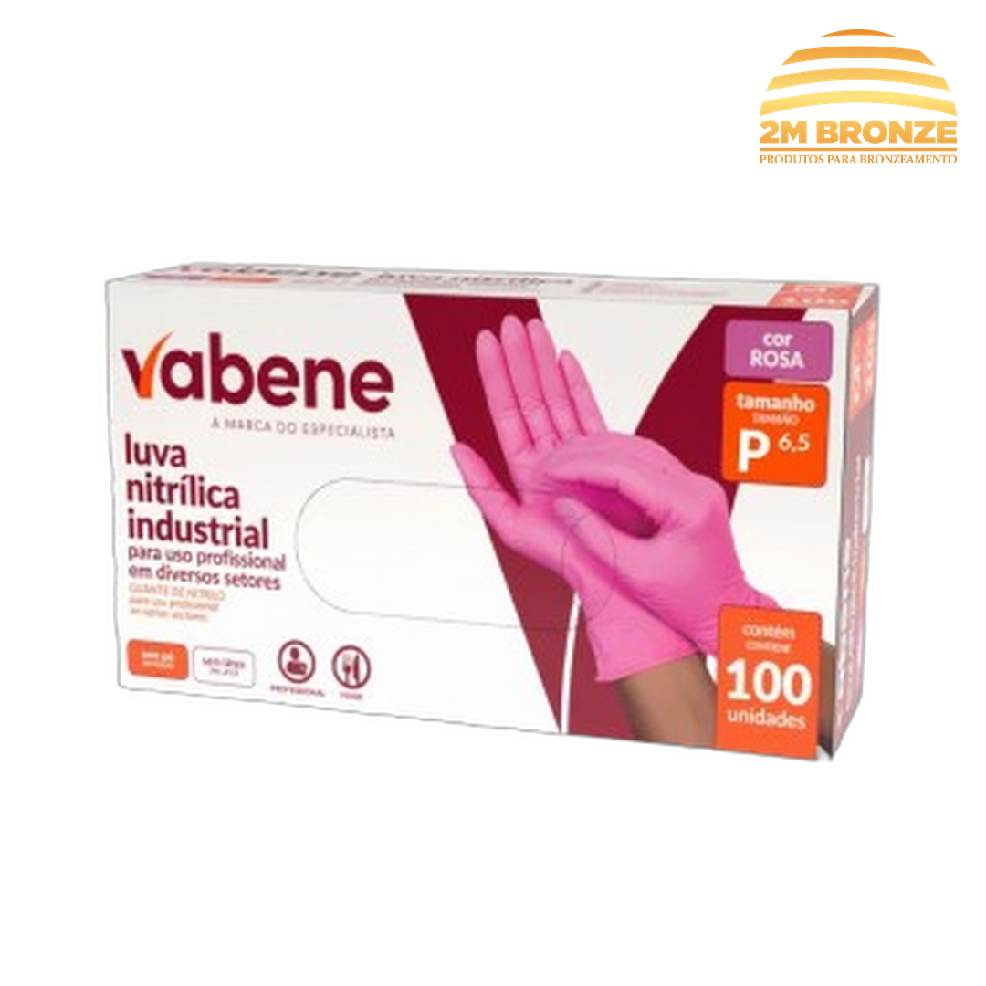 Caixa Luvas Nitrílica Rosa P