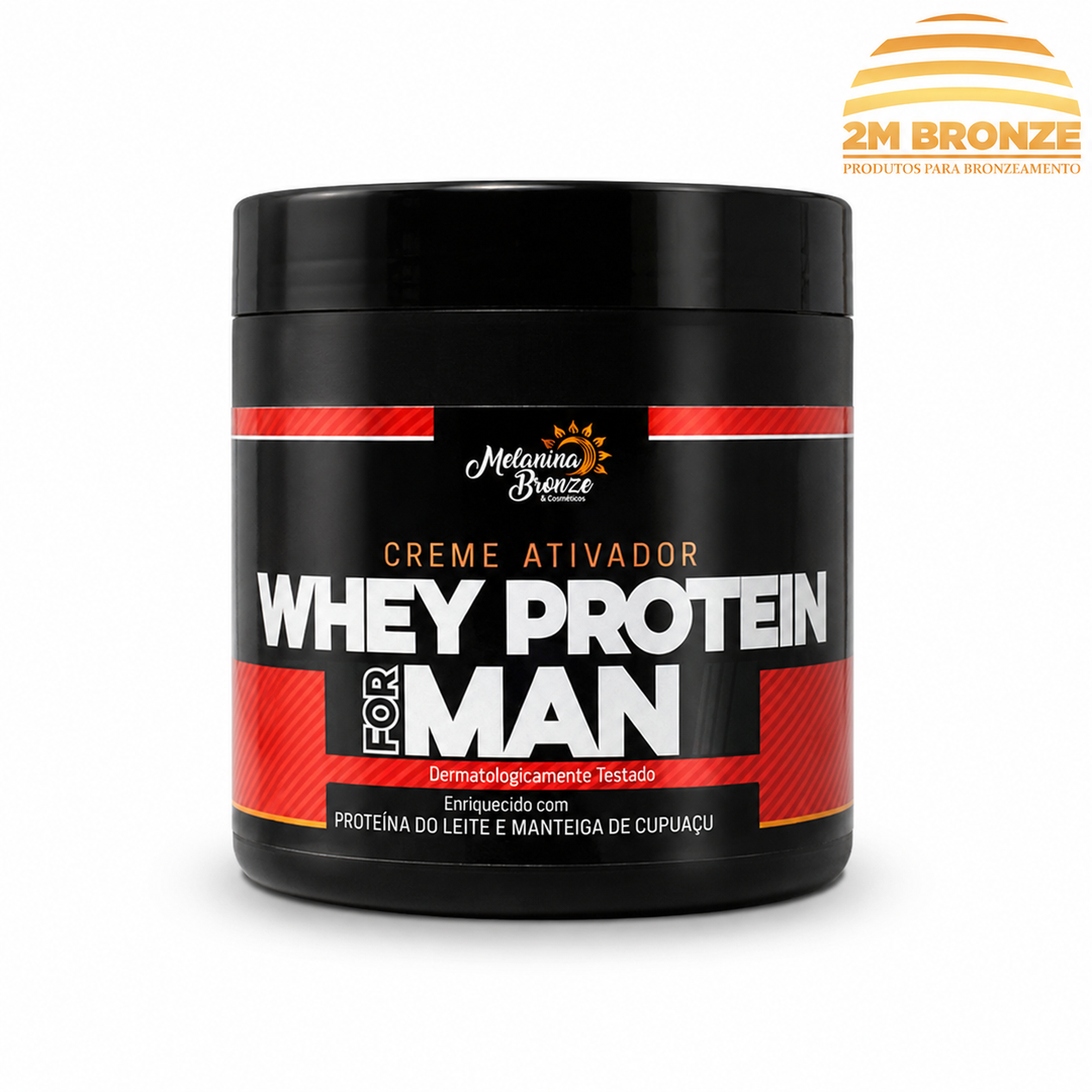 Melanina Bronze Ativador Whey Protein For Man 500g