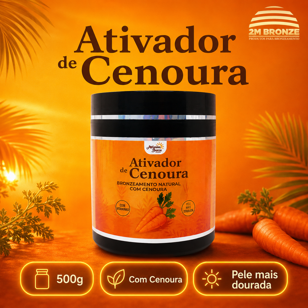 Melanina Bronze Ativador Cenoura 500g