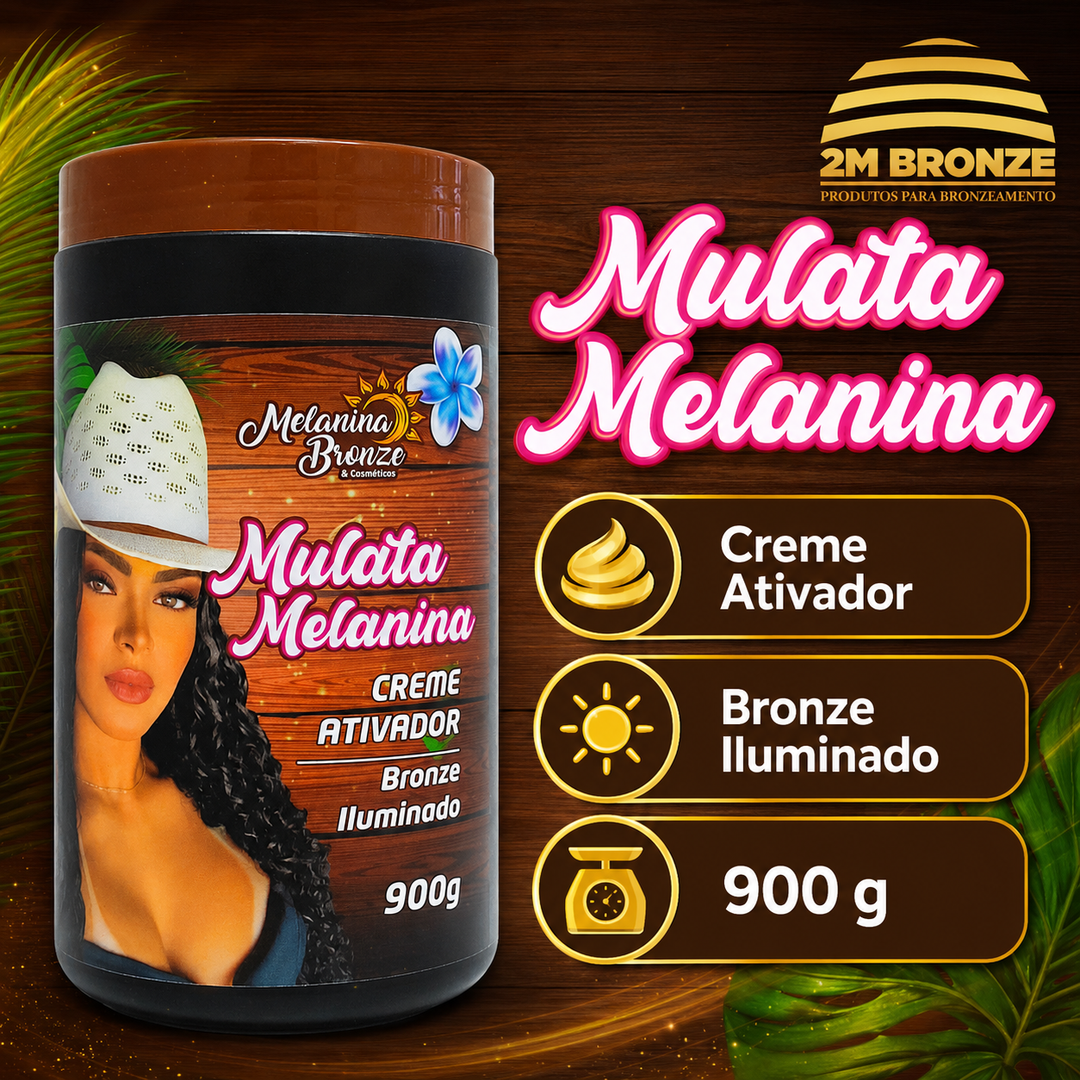 Melanina Bronze Ativador Mulata 900g