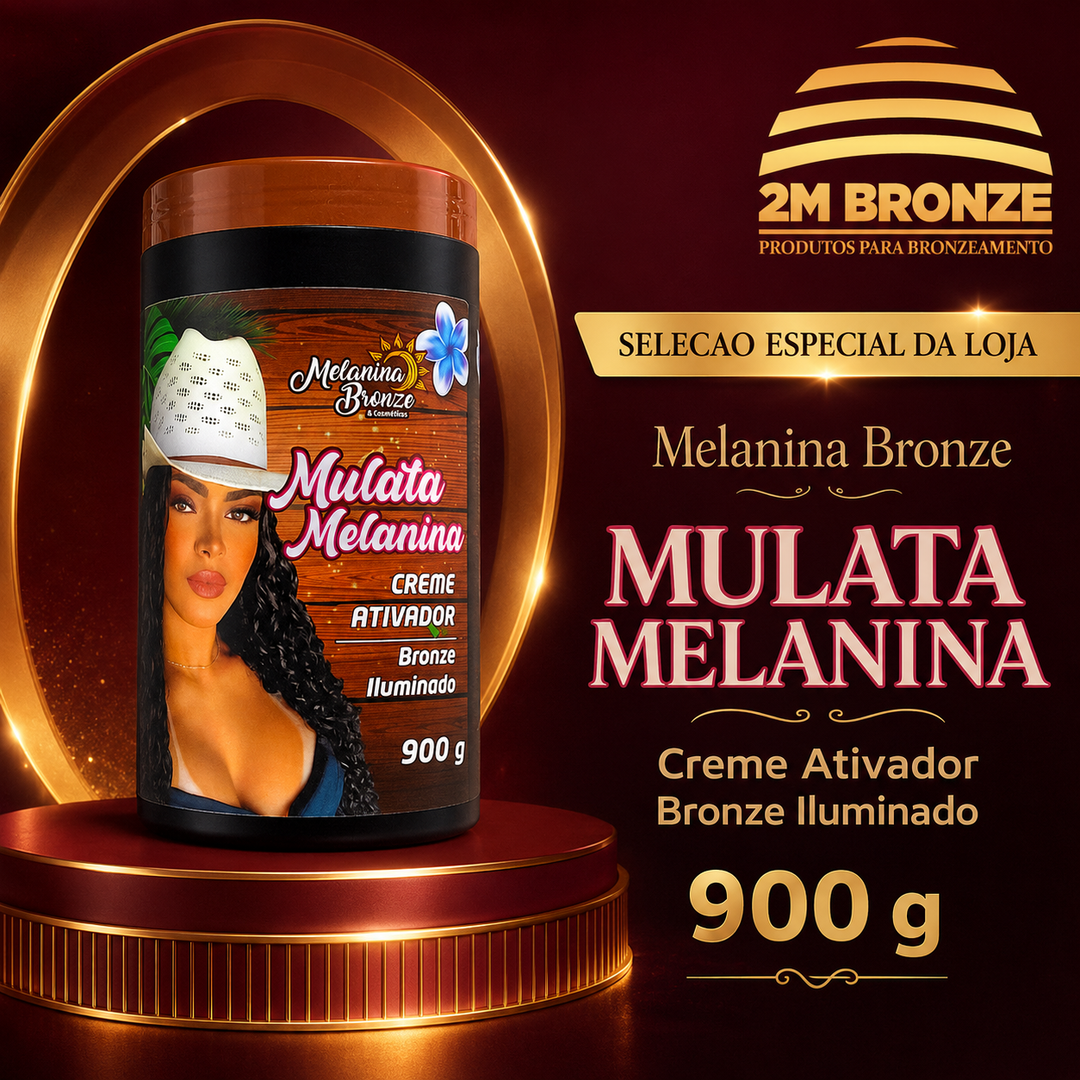 Melanina Bronze Ativador Mulata 900g