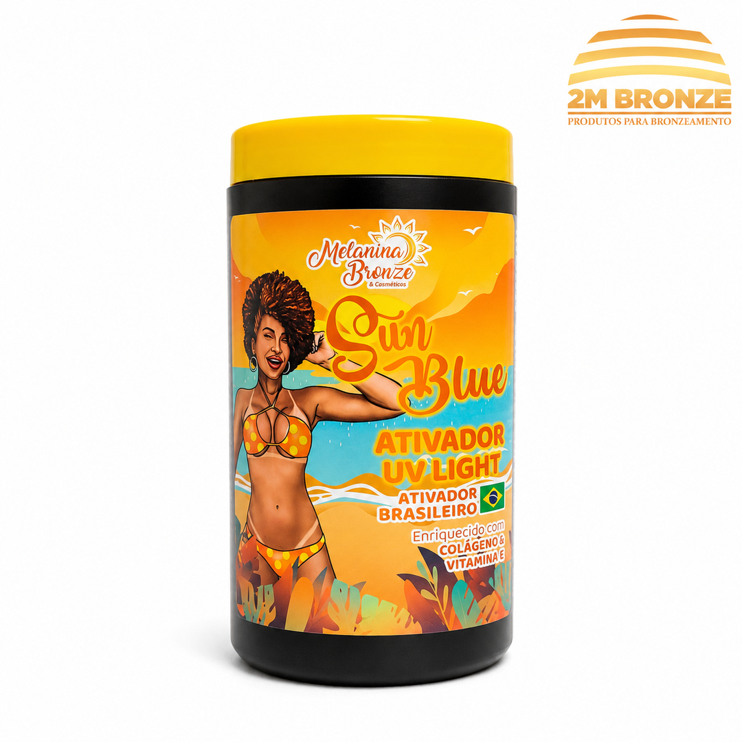 Melanina Bronze Parafina Uv Sun Blue 900g
